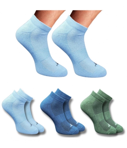 3_Pair Set Unisex Casual Cotton Printed Low Cut Socks (Multicolor)