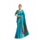 Women's Silk Blend Woven Saree With Unstitched Blouse 5.5 Mtr (Turquoise) Women's Silk Blend Woven Saree With Unstitched Blouse 5.5 Mtr (Turquoise)