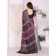Women's Linen Cotton Printed Saree With Unstitched Blouse 5.5Mtr (Black) Women's Linen Cotton Printed Saree With Unstitched Blouse 5.5Mtr (Black)