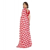Women's Georgette Printed Saree With Unstitched Blouse 5.5Mtr (Red-White) Women's Georgette Printed Saree With Unstitched Blouse 5.5Mtr (Red-White)