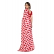 Women's Georgette Printed Saree With Unstitched Blouse 5.5Mtr (Red-White) Women's Georgette Printed Saree With Unstitched Blouse 5.5Mtr (Red-White)
