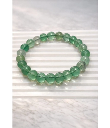 Natural Crystal 8mm Fluorite Bracelet  (Green)