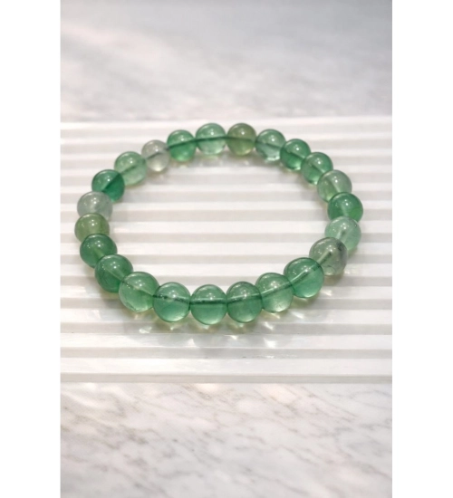Natural Crystal 8mm Fluorite Bracelet  (Green)