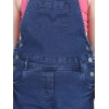 Girl's Denim Patch Work Buttoned Dungaree (Blue) Girl's Denim Patch Work Buttoned Dungaree (Blue)