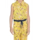 Girl's Cotton Printed Sleeveless Jumpsuit (Yellow) Girl's Cotton Printed Sleeveless Jumpsuit (Yellow)