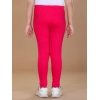 Girl's Cotton Lycra Solid Elasticated Leggings (Dark Pink) Girl's Cotton Lycra Solid Elasticated Leggings (Dark Pink)