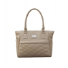 Women's PU Leather Solid Shoulder Zipper Handbag (Beige) Women's PU Leather Solid Shoulder Zipper Handbag (Beige)