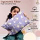 Soft Plush Printed Baby Infant Pillow for Kids Age 1 To 5 Years (Purple)