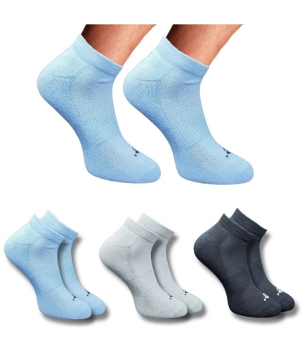 3_Pair Set Unisex Casual Cotton Printed Low Cut Socks (Multicolor)
