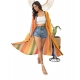 Women's Polyester Crepe Printed Long Sleeves Shrug (Multicolor) Women's Polyester Crepe Printed Long Sleeves Shrug (Multicolor)