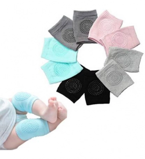 Pack Of 3_Baby Knee Pads – Soft And Comfortable Crawling Protectors (Color: Assorted )