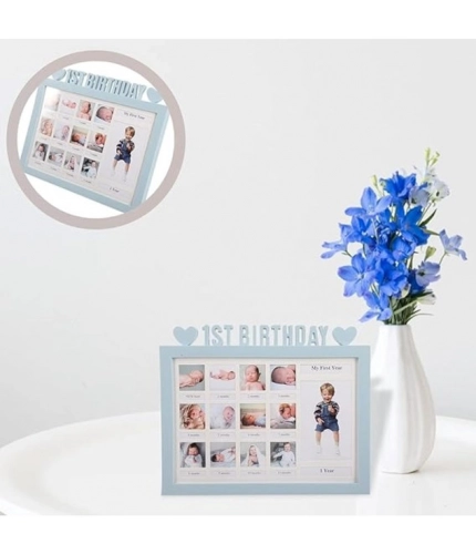 Acrylic First Year Baby Photo Frame (Multicolor)
