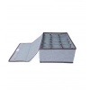 Polypropylene 3 Divider Storage Box (Multicolor)