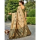 Women's Silk Blend Woven Zari Work Saree With Unstitched Blouse 5.5Mtr (Cream) Women's Silk Blend Woven Zari Work Saree With Unstitched Blouse 5.5Mtr (Cream)