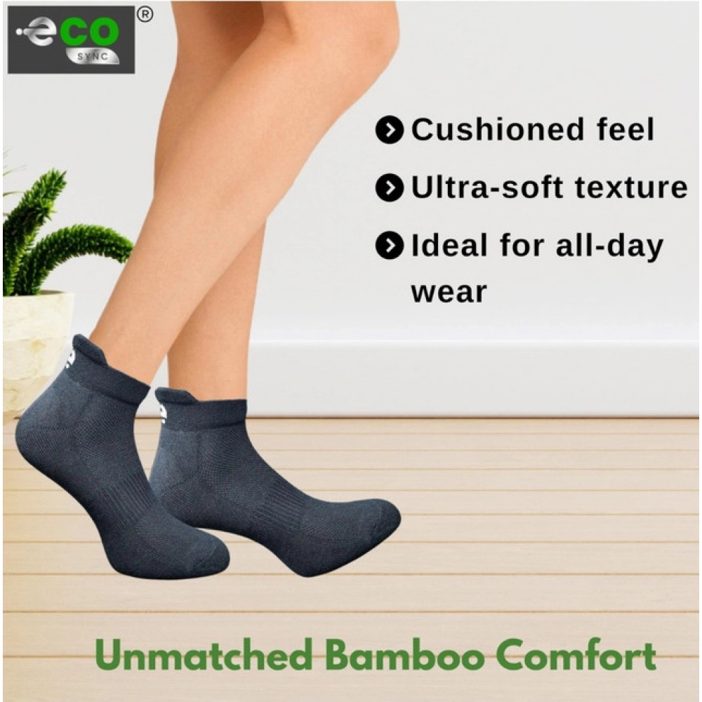 4_Pair Set Unisex Casual Cotton Printed Ankle Length Socks (Multicolor)