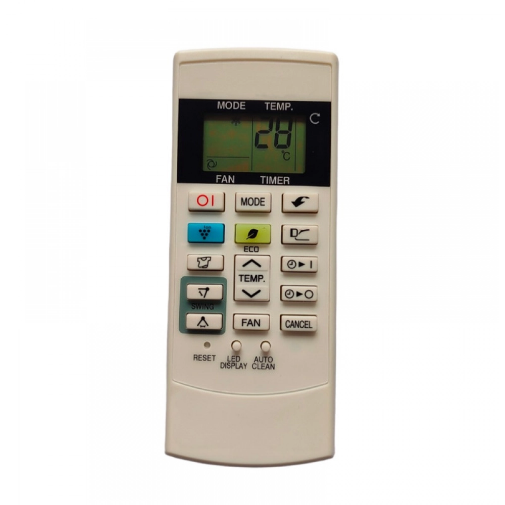 Ecomoye AC Remote No. 156A (No Backlight), Compatible/Replacement for Sharp AC Remote Control, White (Exactly Same Remote will Only Work)
