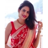 Women's Soft Lichi Silk Printed Saree With Unstitched Blouse 5.5Mtr (Red) Women's Soft Lichi Silk Printed Saree With Unstitched Blouse 5.5Mtr (Red)