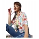Women's Polyester Floral 3-4th Sleeves Shrug (Multicolor) Women's Polyester Floral 3-4th Sleeves Shrug (Multicolor)