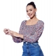 Women's Polyester Floral Long Sleeves Top (Multicolor) Women's Polyester Floral Long Sleeves Top (Multicolor)