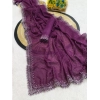 Women's Georgette Stone Work Saree With Unstitched Blouse 5.5Mtr (Purple) Women's Georgette Stone Work Saree With Unstitched Blouse 5.5Mtr (Purple)