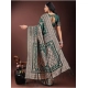 Women's Silk Printed Saree With Unstitched Blouse 5.5Mtr (Green)