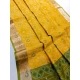Women's Raw Silk Ikkat Saree With Unstitched Blouse 5.5Mtr (Yellow)