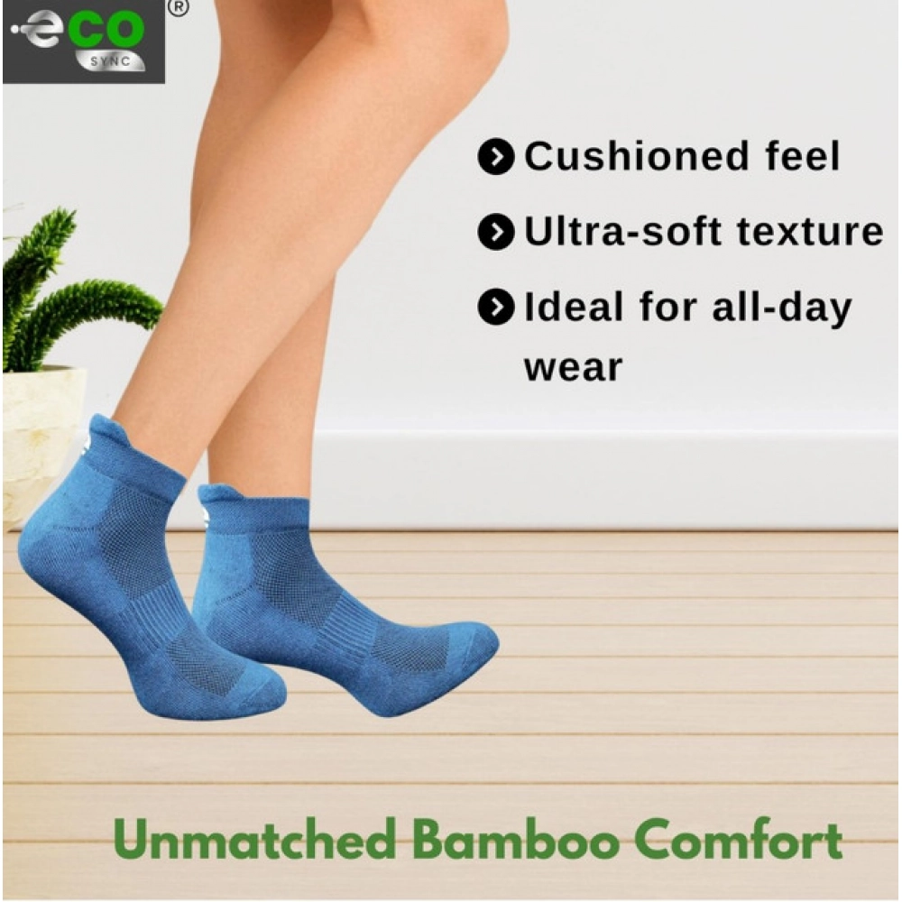 4_Pair Set Unisex Casual Cotton Printed Ankle Length Socks (Multicolor)