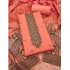 Women's Banarasi Silk Printed Unstitched Salwar Suit Material With Dupatta (Peach, 3Mtrs) Women's Banarasi Silk Printed Unstitched Salwar Suit Material With Dupatta (Peach, 3Mtrs)