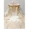 Women's Banarasi Silk Printed Unstitched Salwar Suit Material With Dupatta (White, 3Mtrs) Women's Banarasi Silk Printed Unstitched Salwar Suit Material With Dupatta (White, 3Mtrs)