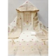 Women's Banarasi Silk Printed Unstitched Salwar Suit Material With Dupatta (White, 3Mtrs)