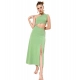 Women's Polyester Lycra Solid Sleeveless Dress (Green) Women's Polyester Lycra Solid Sleeveless Dress (Green)
