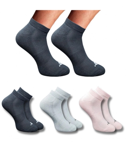 3_Pair Set Unisex Casual Cotton Printed Low Cut Socks (Multicolor)