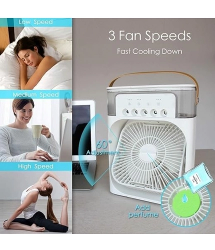 Plastic Air Fan with LED Nightlight