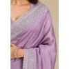 Women's Silk Embroidred Saree With Unstitched Blouse 5.5Mtr (Purple) Women's Silk Embroidred Saree With Unstitched Blouse 5.5Mtr (Purple)