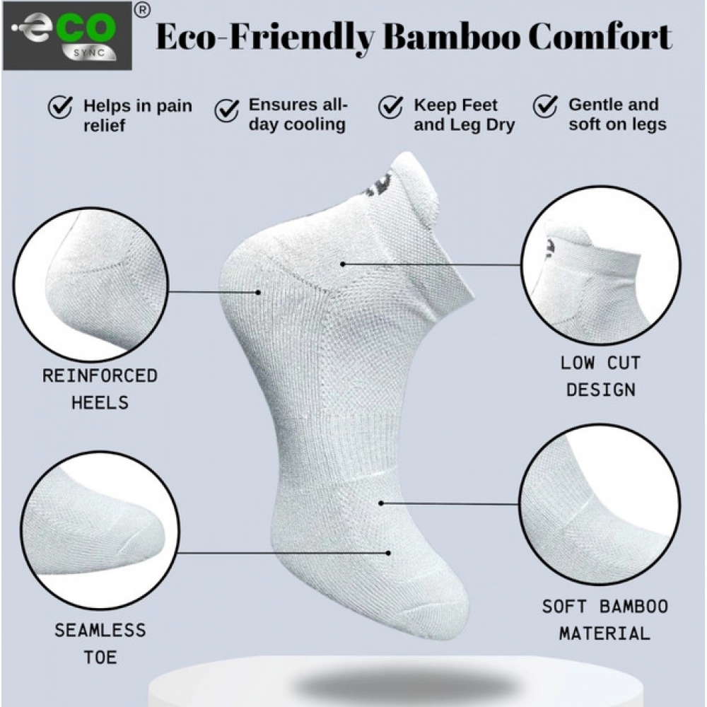 4_Pair Set Unisex Casual Cotton Printed Ankle Length Socks (Multicolor)