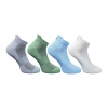 4_Pair Set Unisex Casual Cotton Printed Ankle Length Socks (Multicolor)