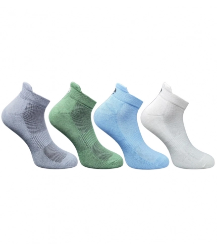 4_Pair Set Unisex Casual Cotton Printed Ankle Length Socks (Multicolor)