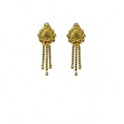 Women's Pack of_2 Brass Gold-Plated Earrings (Gold)