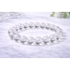 Natural Crystal 8mm Clear Quartz Bracelet (White)