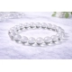 Natural Crystal 8mm Clear Quartz Bracelet (White)