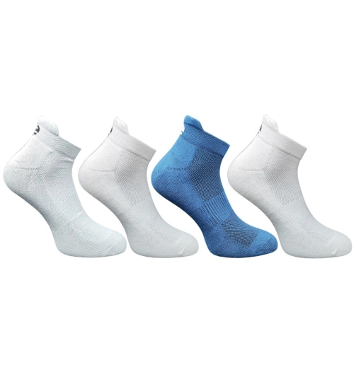 4_Pair Set Unisex Casual Cotton Printed Ankle Length Socks (Multicolor)