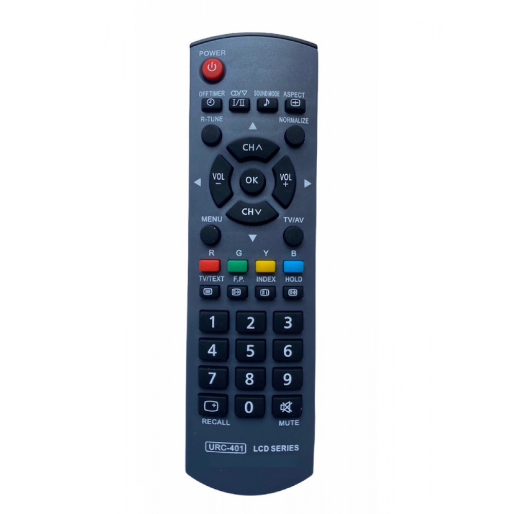 Ecomoye LCD/LED Remote No. URC401, Compatible/Replacement for Panasonic LCD/LED TV Remote Control, Black (Exactly Same Remote will Only Work)