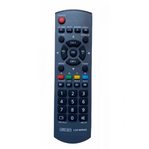 Ecomoye LCD/LED Remote No. URC401, Compatible/Replacement for Panasonic LCD/LED TV Remote Control, Black (Exactly Same Remote will Only Work)