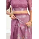 Women's Faux Linen Floral Print Ready to wear Saree With Unstitched Blouse 5.5Mtr (Pink) Women's Faux Linen Floral Print Ready to wear Saree With Unstitched Blouse 5.5Mtr (Pink)