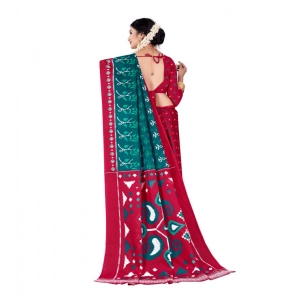 Generic Women's Soft Pure Cotton Printed Saree With Unstitched Blouse 5.5Mtr (Multicolor)