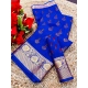 Women's Digital Dolla Silk Printed Saree With Unstitched Blouse 5.5Mtr (Blue) Women's Digital Dolla Silk Printed Saree With Unstitched Blouse 5.5Mtr (Blue)