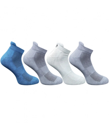 4_Pair Set Unisex Casual Cotton Printed Ankle Length Socks (Multicolor)