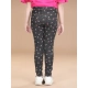 Girl's Cotton Lycra Floral Elasticated Jeggings (Multicolor) Girl's Cotton Lycra Floral Elasticated Jeggings (Multicolor)