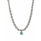 Women's Brass Silver Plated Necklace set (Turquoise) Women's Brass Silver Plated Necklace set (Turquoise)