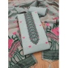 Women's Banarasi Silk Printed Unstitched Salwar Suit Material With Dupatta (Grey, 3Mtrs) Women's Banarasi Silk Printed Unstitched Salwar Suit Material With Dupatta (Grey, 3Mtrs)